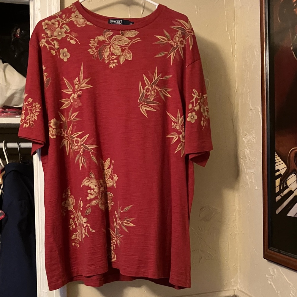 Polo by Ralph Lauren Red Floral T-Shirt